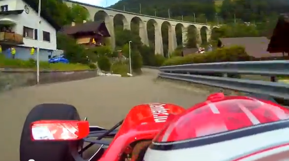 Watch A Grand Prix Car Absolutely Fly Up A Dangerous European Hill Climb – Incredible V8 Sound and Driving Skill