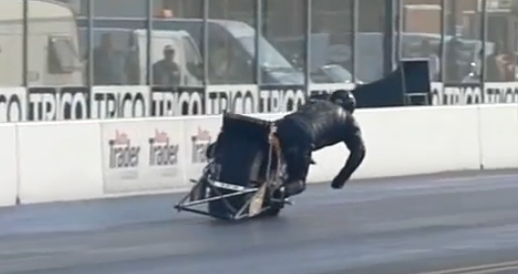 Watch A Crazy Top Fuel Motorcycle Crash In Slow Motion (Rider OK) – What Took Seconds, Takes Two Minutes! Incredible Footage