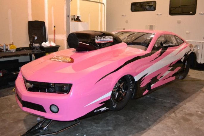 It's a good thing that Keith is secure in his manhood, or at least in touch with his feminine side, because he's getting his pink on in the "Red Car" now "Pink Car".