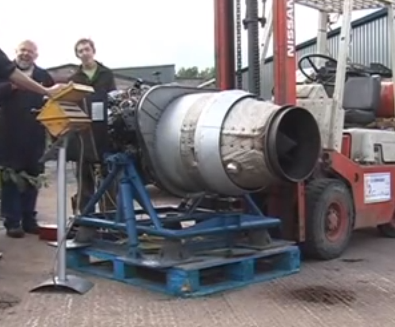 Check Out This Jet Engine Trying To Take Off From It’s Test Stand! Fire, Noise, And Panic Oh My!