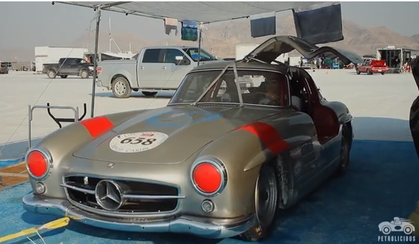 This Video Of Bob Sirna’s Bonneville Racer Mercedes 300SL Gullwing Rules