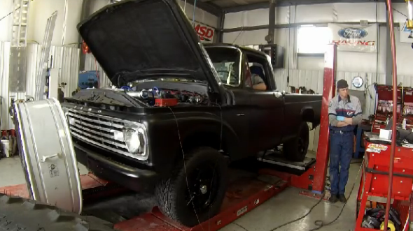 This Twin Turbo 292ci Y-Block Powered 1962 Ford F100 Makes 721hp At The Tire And Looks Beastly On The Dyno