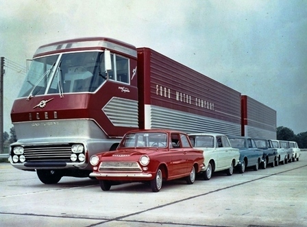 Big red ford turbine truck #2