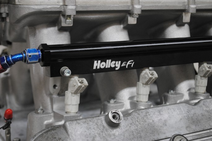 Holley also supplied the necessary billet fuel rails which we combined with a set of Fast 36-pound injectors for the NA motor.