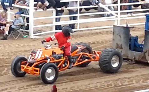 This Man Built A 12-Valve Cummins Powered Banshee ATV And Hooked It To A Pulling Sled – He’s Our Hero