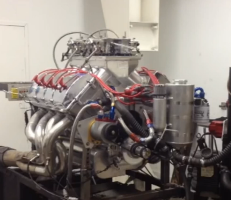 Watch An 828ci Ford Mountain Motor Pro Stock Engine Turn 9,000 RPM And Make Almost 2,000 NA Horsepower On The Dyno!