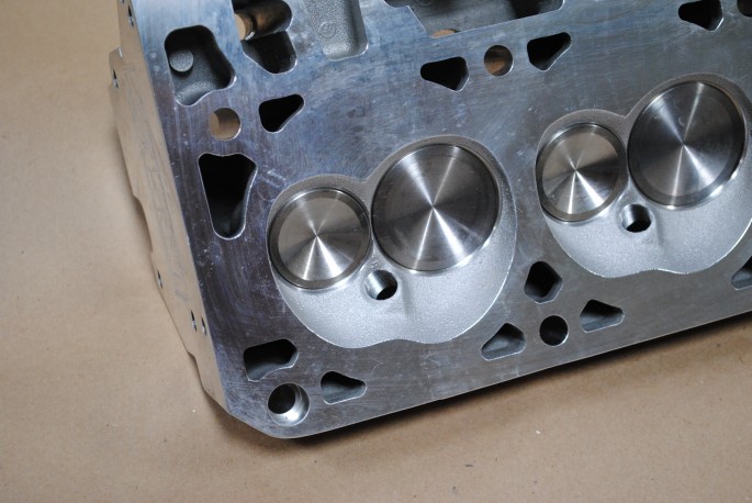 The heads featured 65-cc combustion chambers to maintain near-stock static compression ratio. 