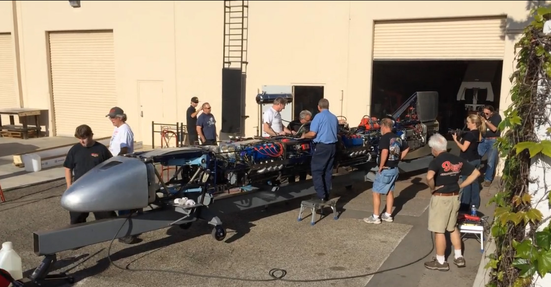 Watch Danny Thompson’s Challenger II Fire Up – Twin Hemis On Nitro!