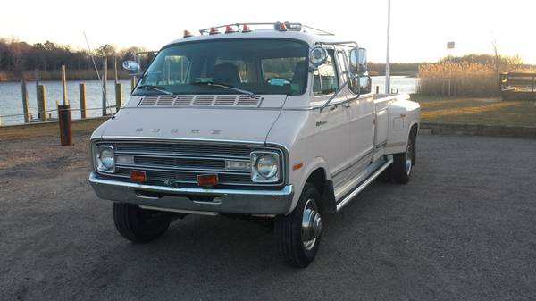 Someone Modified A 1977 Dodge Ambulance Into A Trailer Hauler And It Pretty Much Rules