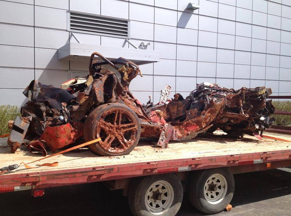 2001 Mallet Corvette Saved From Corvette Museum Sinkhole Is The Most Thoroughly Devastated Car We Have Ever Seen