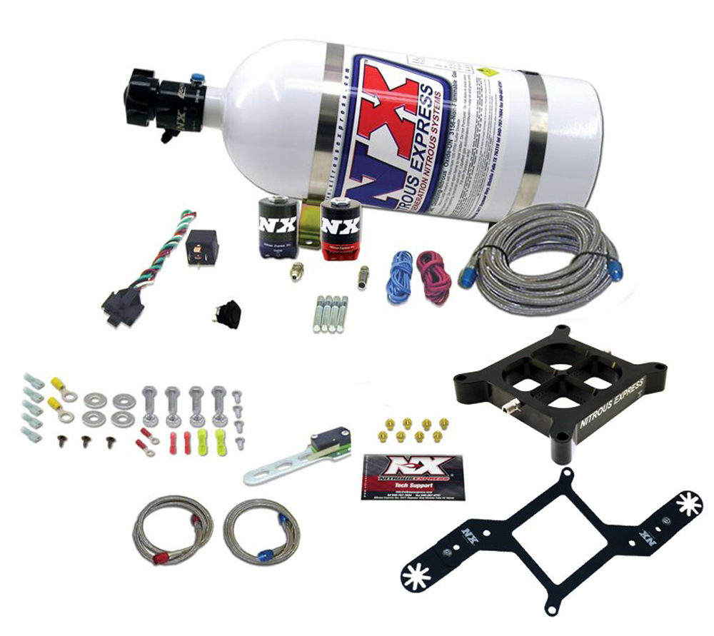 Nitrous EXpress Single Entry Billet Crossbar Nitrous Plate System