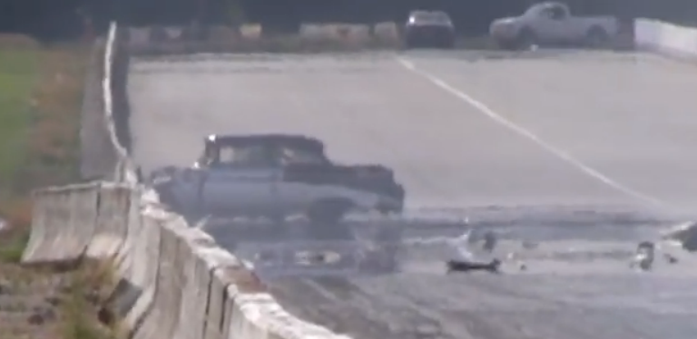 Watch This 1955 Chevy Suffer A Bad Top End Crash At Pacific Raceway – What Happened?