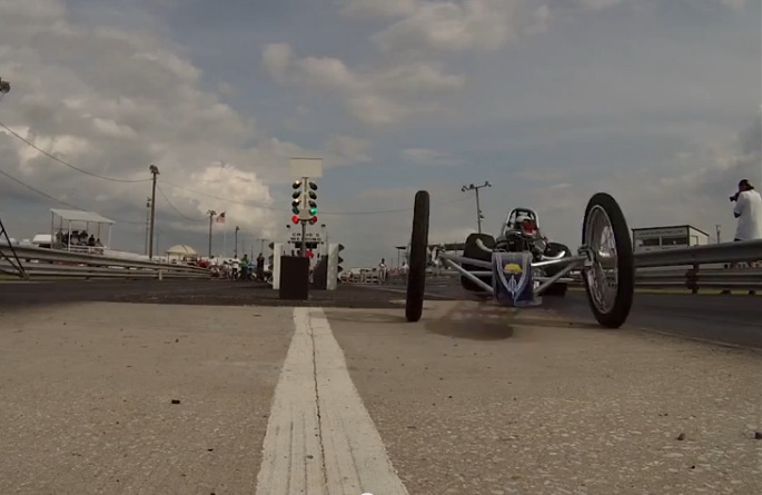 Get An Ant’s Eye View Of What It Is Like To Be Run Over By A Junior Fuel Dragster