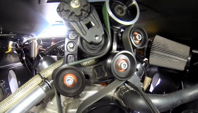 Awesome Under Hood Video Of A COPO Camaro Making A Drag Strip – Watch What Happens To The Belt Tensioner