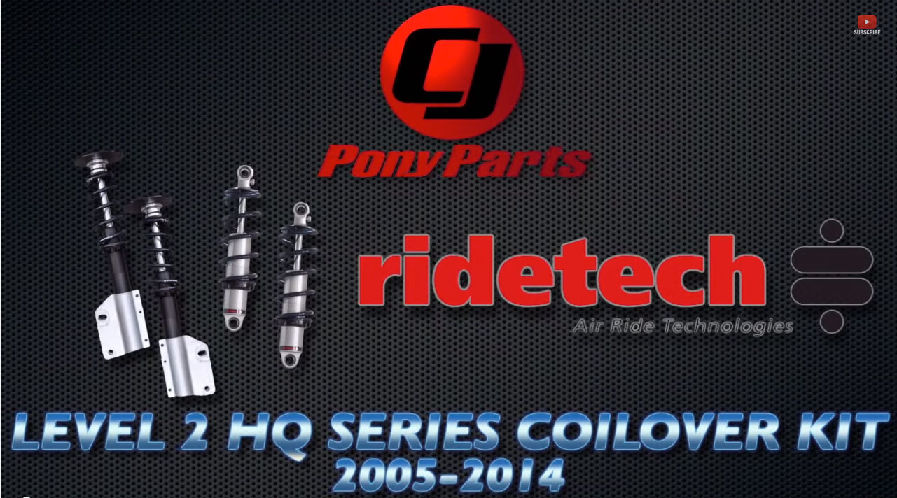 CJ Pony Parts Installs Ridetech’s Level 2 HQ Coilover Kit On A Late Model Mustang, And Shared The Video!