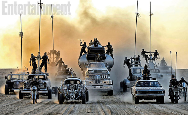 The First Official Pictures of the New Mad Max Cars Unveiled. Semi-truck With A Whole Benz For A Cab? Yes Please!