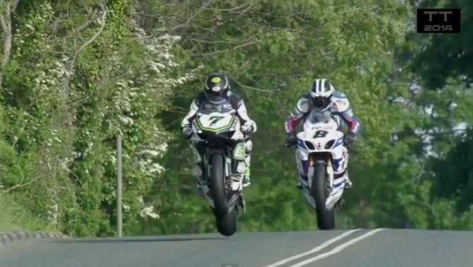 Four Minutes Of The 2014 Isle Of Man TT In Slow Motion Is Beautiful, Terrifying, And Enthralling