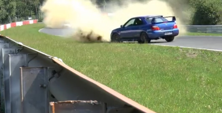 Watch This Subaru WRX STi Driver Make An Epic Save On The Nurburgring To Save His Bacon (And His Car)