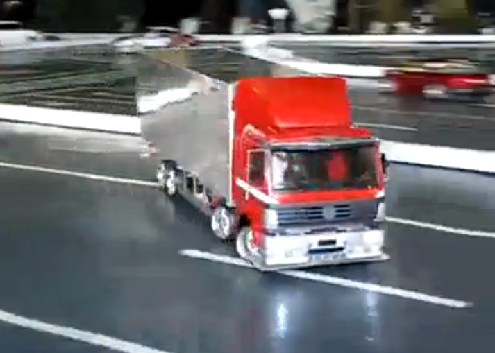 Watch This Remote-Controlled Mercedes-Benz Actros 8×8 Drift Around A Track!