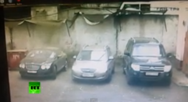 Fail Video: Watch A Bentley In Russia Get Covered In Wet Concrete.