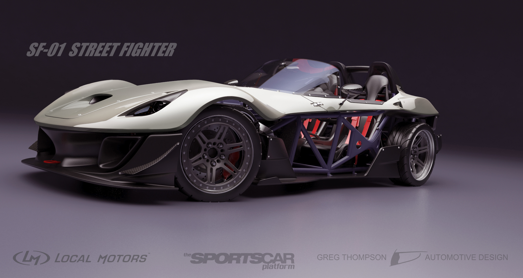 Local Motors Showcases Second New Car This Year: The SF-01 Street Fighter