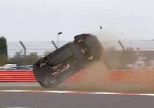 Crash And Burn: Rob Collard Goes Rolling At Silverstone During British Touring Car Championship Race