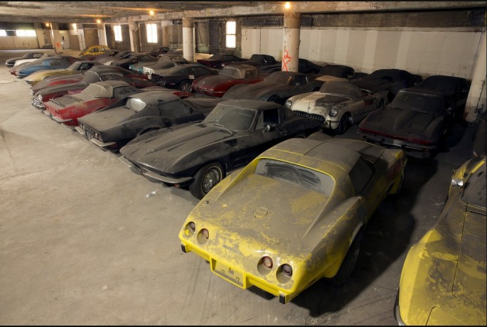 Best of BangShift 2014: Crazy Story – 36 Neglected And Abandoned Corvettes Saved From NYC Parking Garages – The Legendary Peter Max Collection Is Being Restored