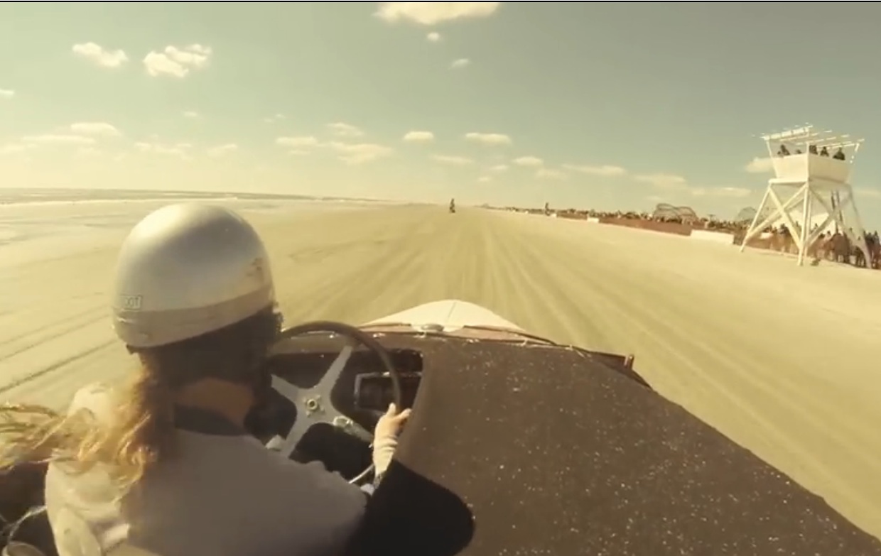 Ride In A Cool Hot Rod For A Few Laps Down The Beach During the 2014 Oilers Car Club Race Of Gentlemen