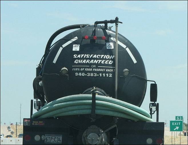 Stay Out Of The Blue Water: Tanker Truck Spills Portable Toilet Water All Over Interstate After Rolling Over