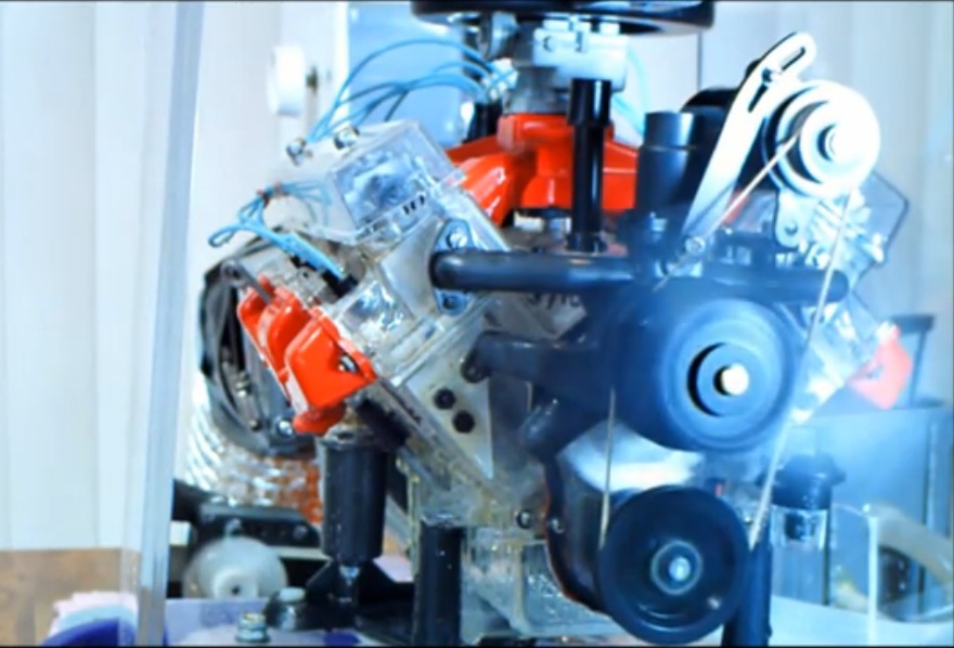 Plastic Fantastic Video: Watch This Visible V8 Engine Spin To Over 7,000 RPM – The Sound Is INCREDIBLE