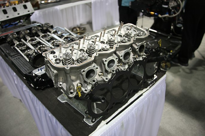 Hendrick Mahle Engine Assembly Demo SEMA 2014 002