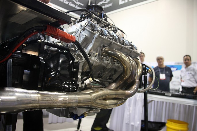 Hendrick Mahle Engine Assembly Demo SEMA 2014 024