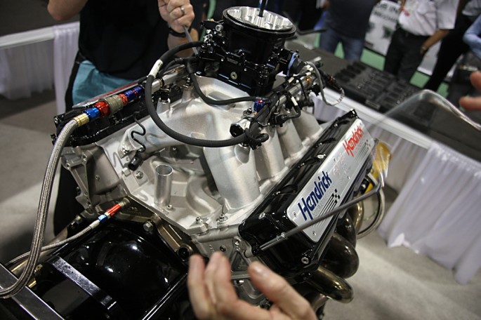 Hendrick Mahle Engine Assembly Demo SEMA 2014 025