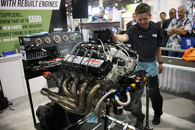 Hendrick Mahle Engine Assembly Demo SEMA 2014 027