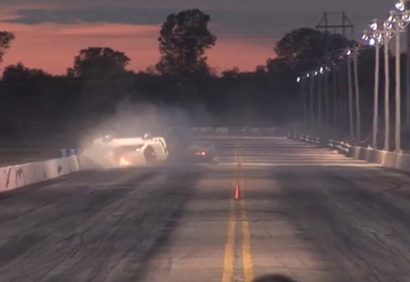 Watch Street Outlaws Star Big Baller Coupe Destroy His Mustang, Rolling It Nearly 10x At A No Prep Race In Oklahoma