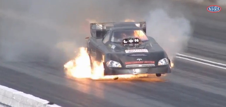 NHRA Finals At Pomona – Jon Capps Insane Slow Motion Fire Video – Qualifying Photos, Header Flames, Track Records!