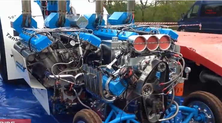 The Guys With The Insane Dual Russian Tank Engine Pulling Tractor Have Added A Blown Hemi, Because Why Not?