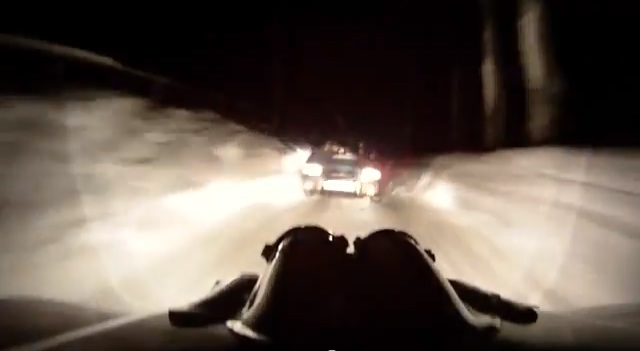 This Rally Team Is Competing In A Snow Stage At Night When This Happens…