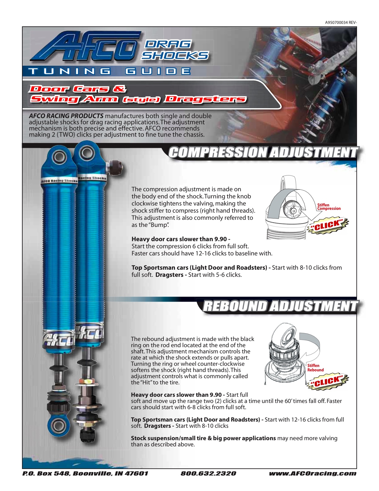 Tuning Guide Rear Shock