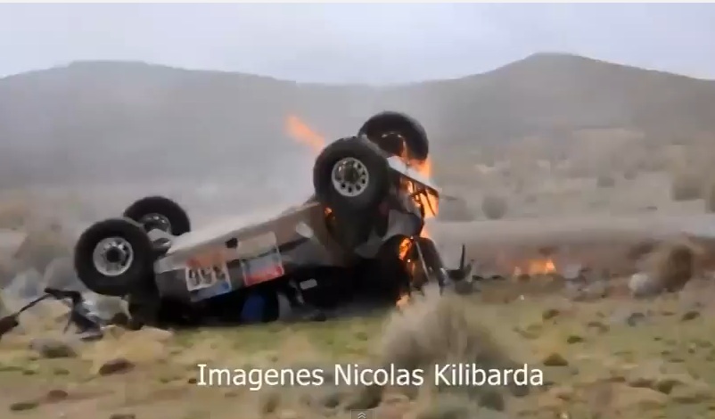 Chaos: Watch What It Looks Like When Two Dakar Rally Participants Wreck HARD In The Bolivian Desert