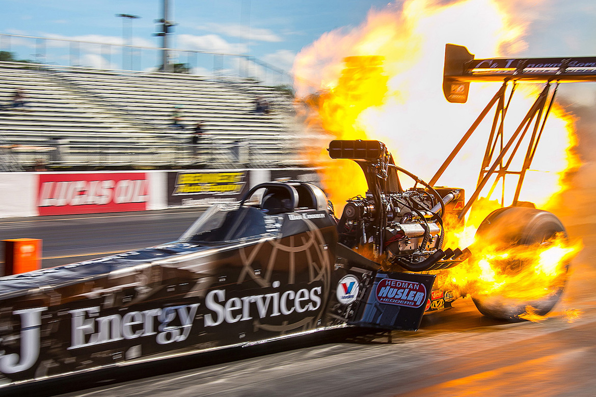 Top Fuel Baptism: Dave Connolly’s Flaming Top Fuel Launch During The 2015 PRO Winter Warm Up