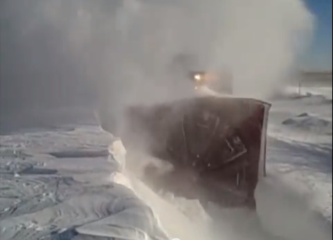 The Stuff Of Nightmares: Up Close And Personal With A BNSF Rotary Snowblower