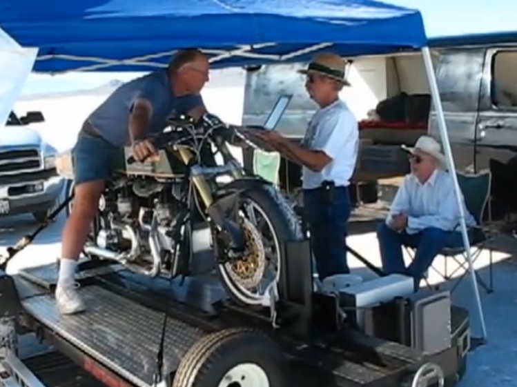 Watch This Awesome, Bonneville Record Holding, Twin-Engine Indian Scout Make Some Dyno Rips On The Salt