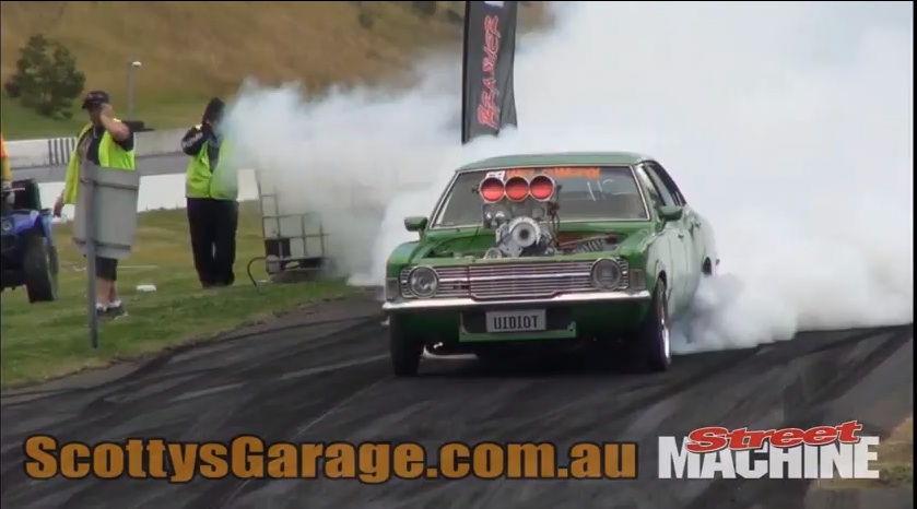 Australian Burnout: “UIDIOT”, A Chevrolet-Powered Ford Cortina, Lets Loose At Brashernats