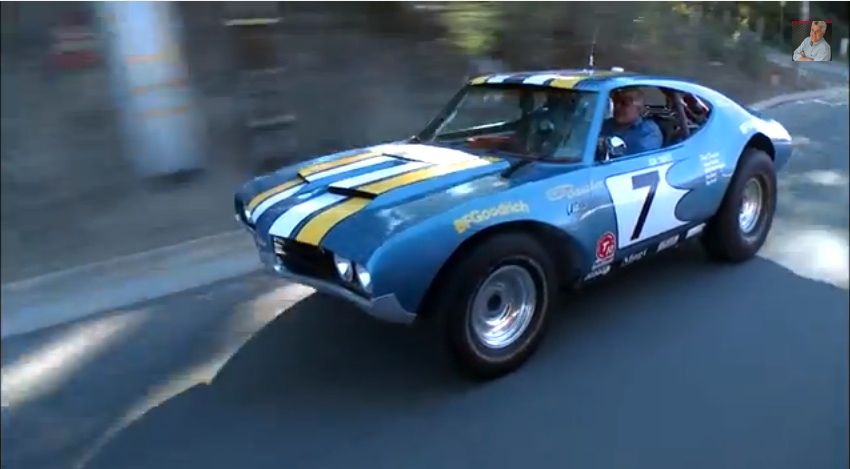 Watch As Jay Leno Cuts Loose With James Garner’s Oldsmobile Banshee – He Even Drives The Beast On The Street!