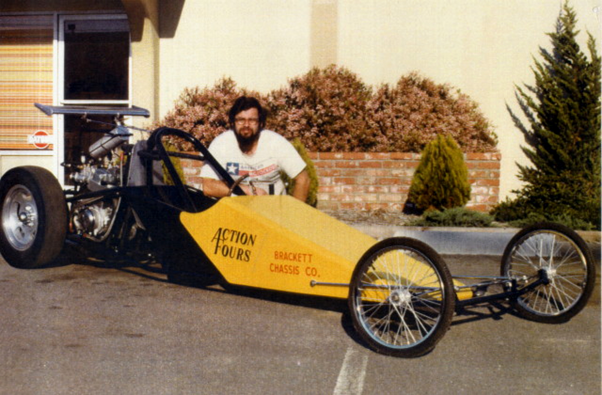 Cool! The Chassis To Dave Brackett’s Forward Thinking 1970s Motorcycle Powered Dragster Is For Sale