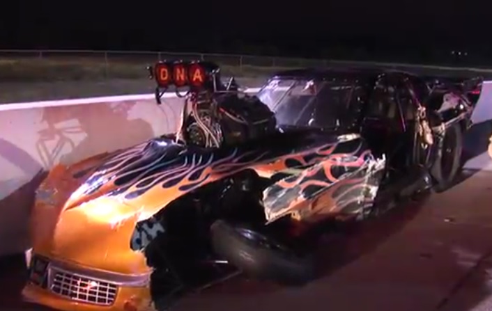 Watch A Pro Mod Body Get Narrowed At 150mph By Both Walls – OUCH