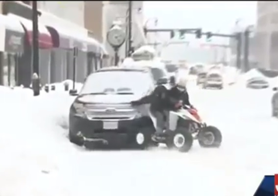 Watch Two Buffoons Crash An ATV While Trying To Show Off For A News Camera – Hit And Run!