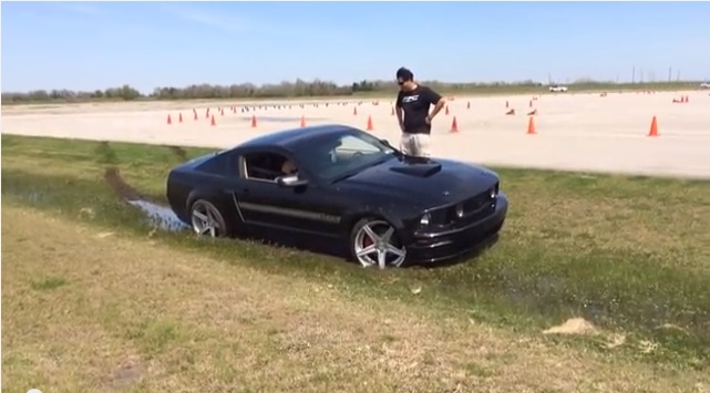 Whoops! How To Free A S197 Mustang From A Muddy Ditch At An Autocross