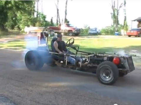 This Oldsmobile-Powered “Go-Kart” Just Might Be The Most Frightening Piece Of Backyard Engineering Ever